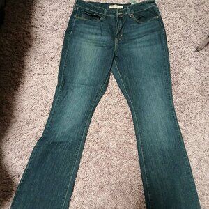 Signature by Levi Strauss Stretch Mid-Rise Bootcut Jeans size 10